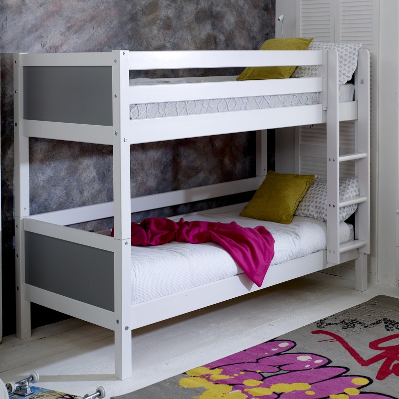 Nordic Bunk bed Grey headboard - bunk bed for box room