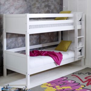 Nordic Bunkbed - solid white headboard - frame only - bunk bed for box room