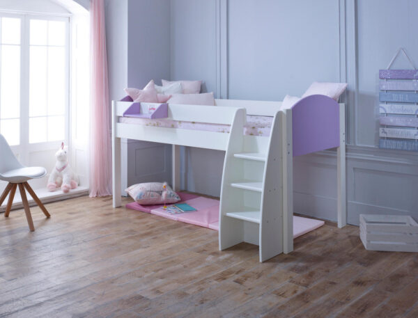Eli lilac midsleeper - Cabin bed for small room