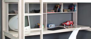 HiT Full Length Desk with Bookcase