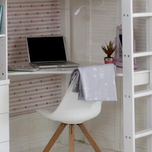 Nordic white corner desk