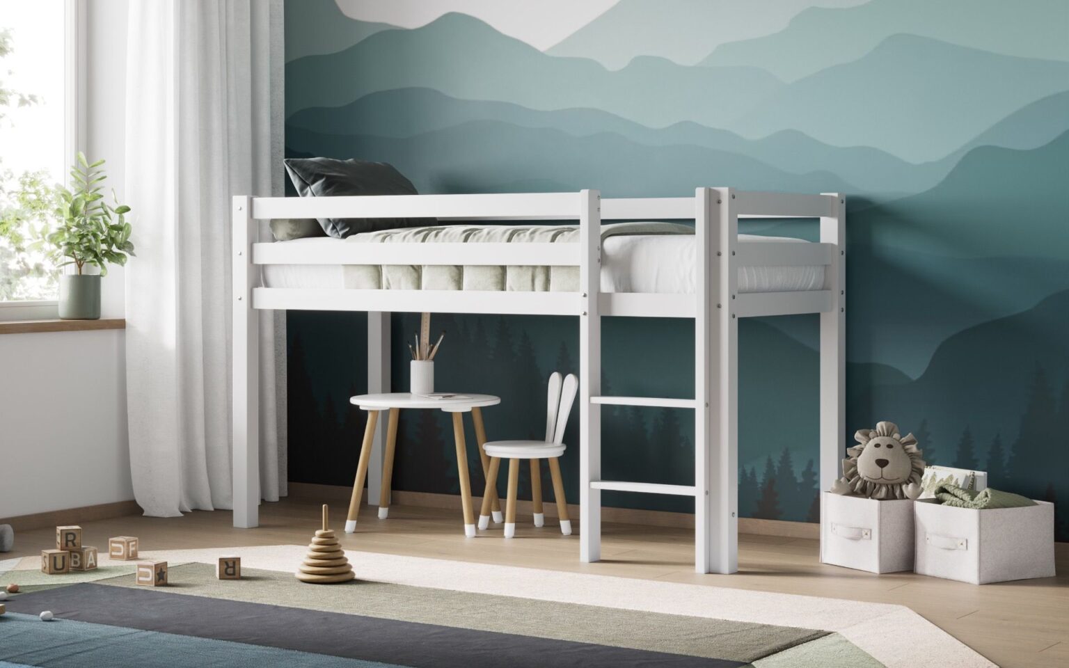 Modit Shorty Cabin Bed white Boxroombeds