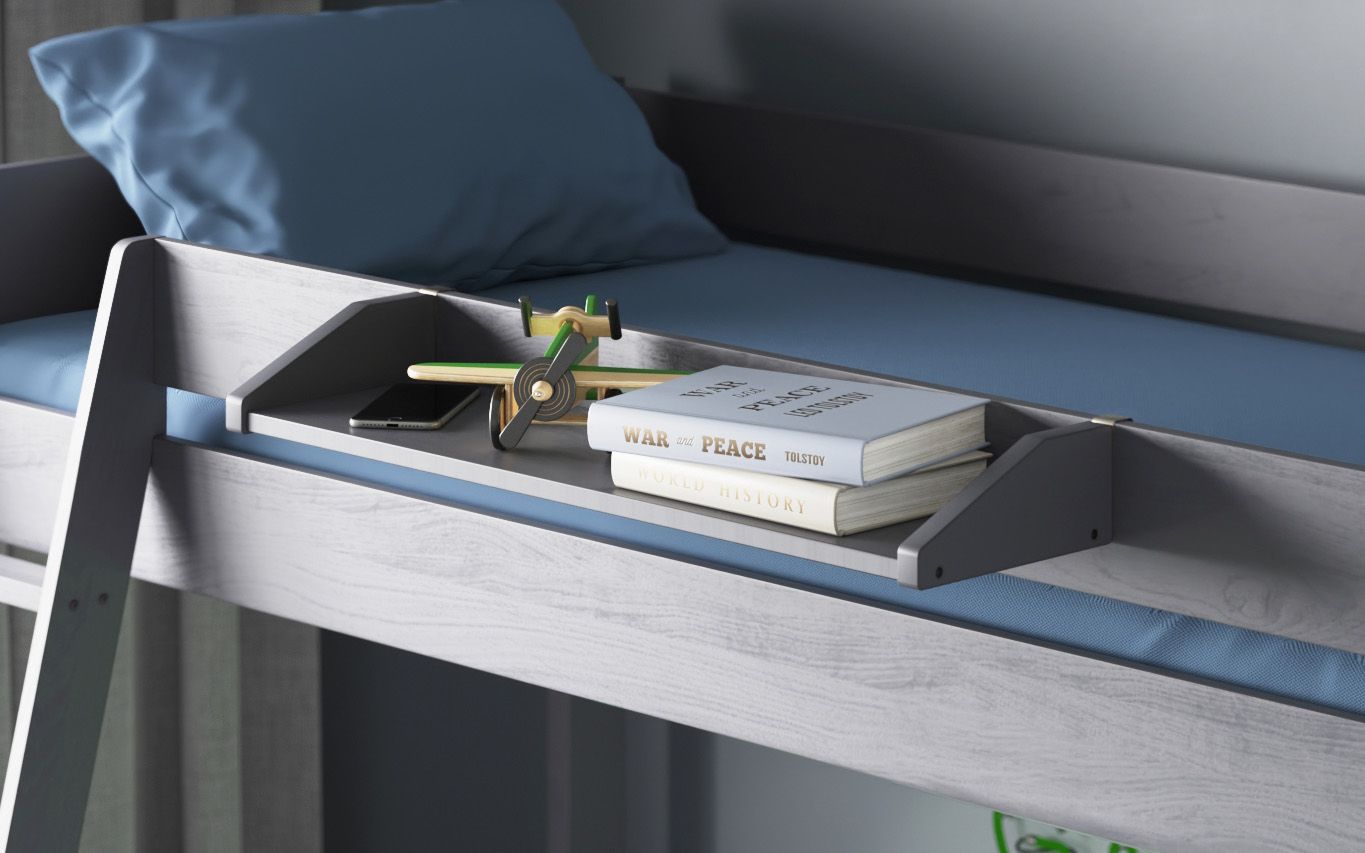 Modit Shorty Bunk Bed grey Boxroombeds